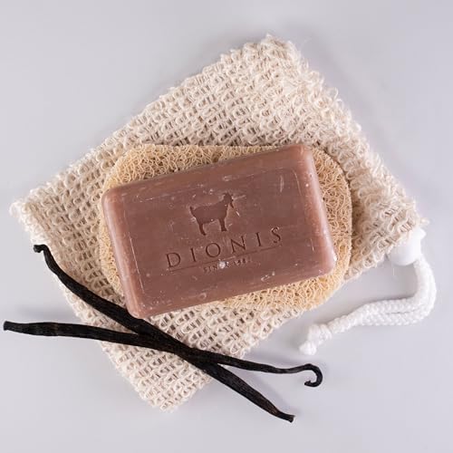 Image of Dionis Goat Milk Vanilla Bean Hand Cream, Body Lotion, Whipped Body Scrub, Shave Butter, Bar Soap 3 oz & Carrying Case 6-Piece Travel Set