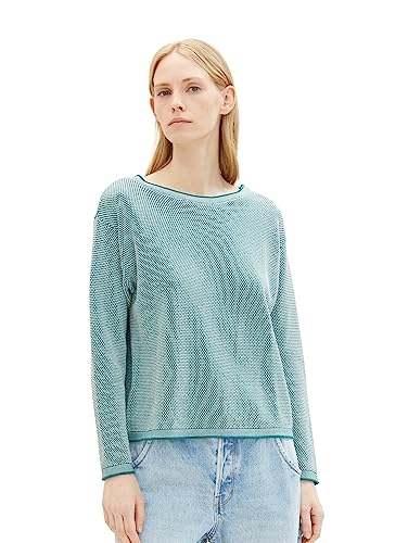 Preisvergleich Produktbild TOM TAILOR Damen Strickpullover aus Bio-Baumwolle