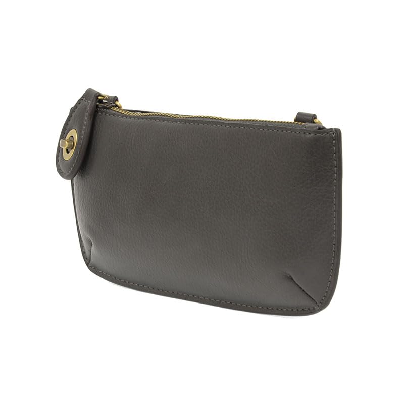 Image of Joy Susan Women's Fashion Purse Mini Crossbody Wristlet Clutch Handbag - Dark Grey