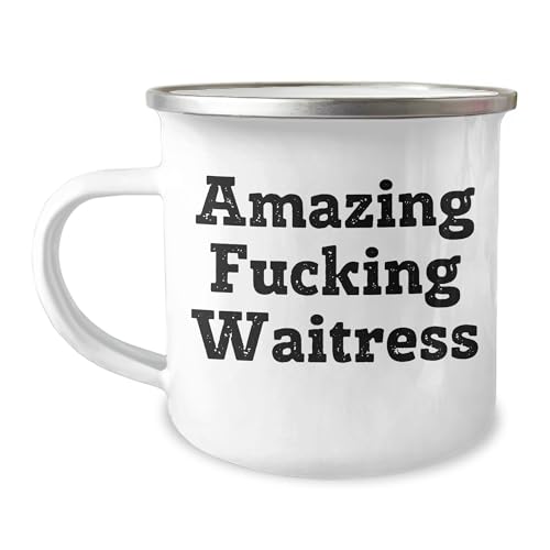 Inspirational Amazing Waitress Funny Christmas Unique Gifts for Her, Waitress Appreciation Mug, Funny Quote Gifts from Friends to Waitress