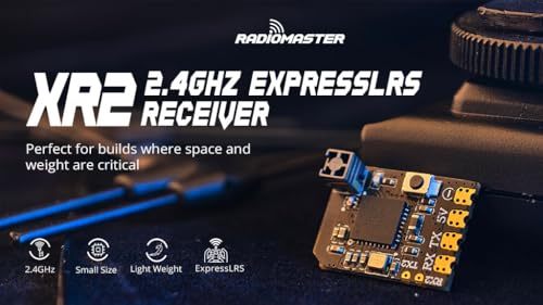 Image of Radiomaster XR2 Nano 2.4GHz ExpressLRS Receiver Tower Antenna LR1121 Transceiver Built-in Wi-Fi Module