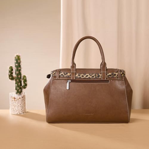 Montana West Structured Satchel Bag for Women, Top Handle Crossbody Purse