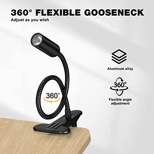 Lampe de lecture LED 5 W pince lampe de chevet intensité variable - 5