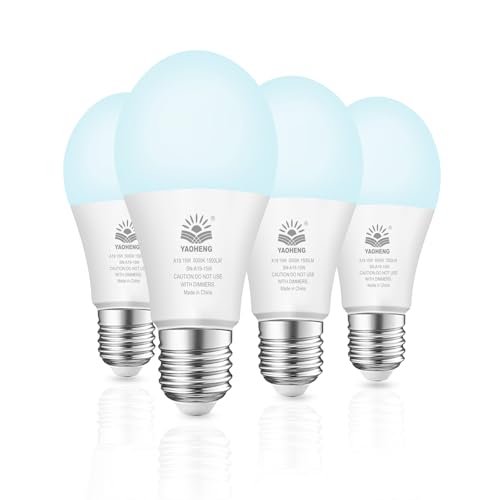 A19 LED Light Bulb 100W Equivalent Daylight 4-Pack