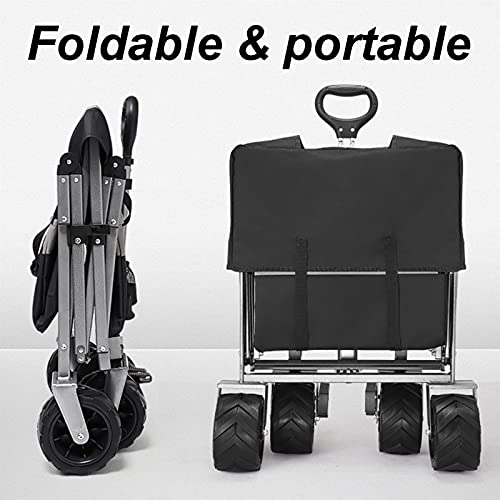Garden Trolley Buiten Tuinwagen, Opvouwbare Draagbare Opbergtrolley Voor Kamperen/strand/reizen, 120 Kg Draagvermogen… - Image 4