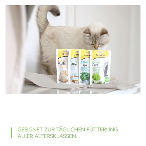 GimCat Gras Bits - Getreidefreier und vitaminreicher Katzensnack mit echtem Gras - 1 Beutel (1 x 425 g) – Bild 6