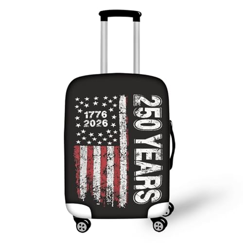 Image of Mumeson American Flag Luggage Cover for Suicase Anti-Scratch Washable Suitcase Protectors 18-32 Inch Suitcase Approved Travel Baggage Covers