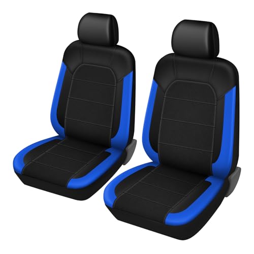 Housses siège avant Audi A7 anti-tache, protection intérieur auto bleue 2019-2022
