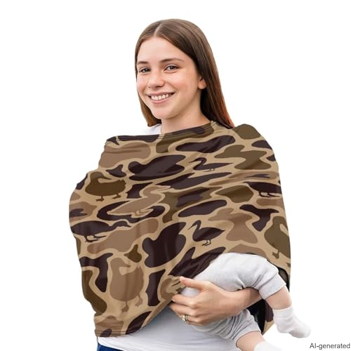 Image of Car Seat Cover Baby, Duck Camo Soft Carseat Covers Stretchy Breathable Infant Car Seat Canopy Covers for Newborn Girls Boys Newborn Essentials