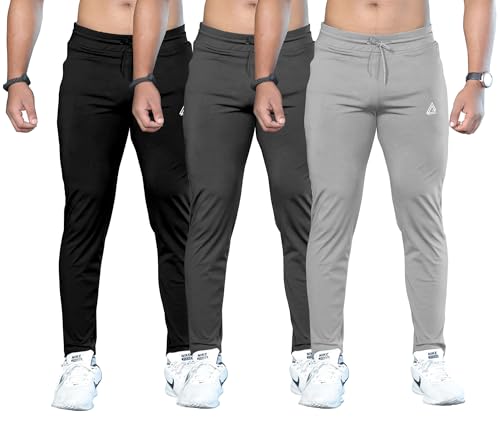 Image of FTX Men's Solid Pack of 3 Multicolor Track Pants