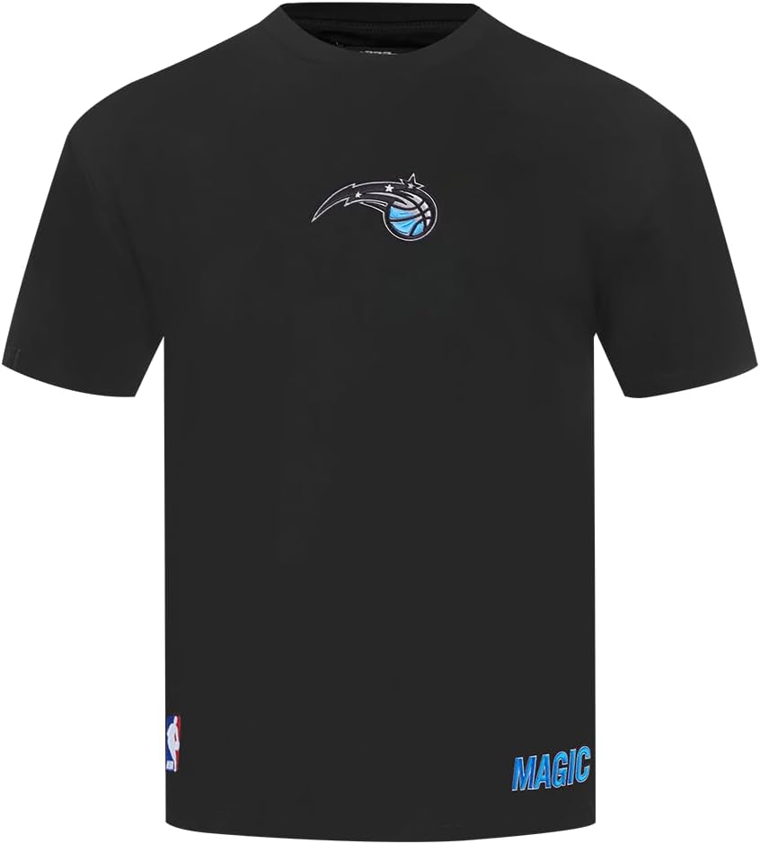 Pro Standard Mens NBA Orlando Magic Wingspan Short Sleeve Tee Black S - Image 2