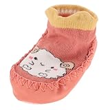 FUNOMOCYA Weiche Lauflernsocken mit Rutschfester Sohle Cartoon Design für Jungen und Mädchen...