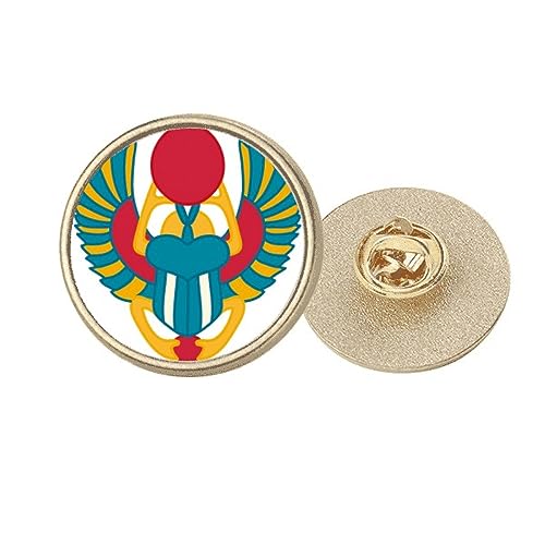Broche scarabée Égypte antique bijou vintage doré taille M pour femme et homme