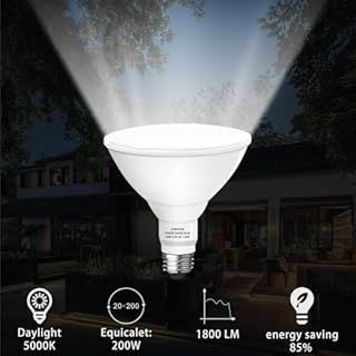 Gonhom Par38 led Flood Lights Outdoor Light Bulb,Dimmable 1800LM,20W Replace up to 200W,Outdoor Flood Light Bulbs for Backyard,Garage,Porch,Garden,2 Pack 5000K Daylight