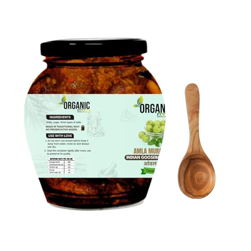 Image of Organic Anand Homemade Dried Amla Murabba Traditional Indian Gooseberry Ka Murabba, Vitamin C Rich Digestive Treat, Healthy & Natural Sweet Snack, Immunity Booster, Delicious Taste (350gm)