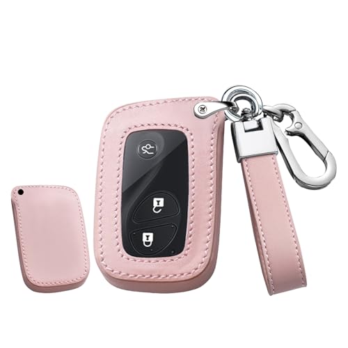 Boîtier de clé Lexus en cuir rose pour éviter les rayures et chutes du boîtier GX460