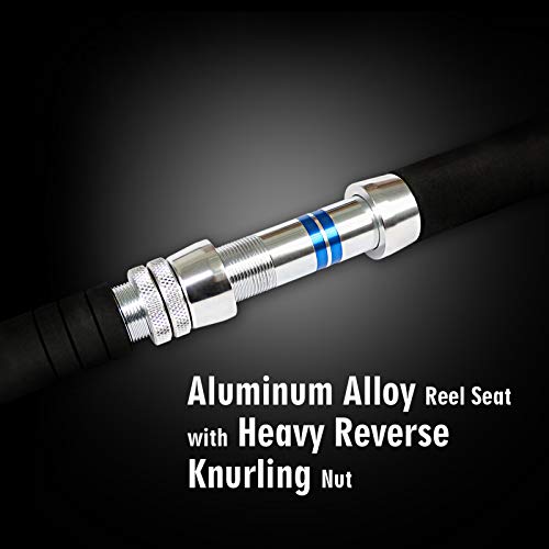 Fiblink 1-Piece/ 2-Piece Saltwater Offshore Trolling Rod Big Game Rod Conventional Boat Fishing Pole thumb #2