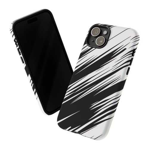 Coque iPhone 15 Plus design sobre rigide mate Speedlines finition haut de gamme