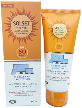 SOLSET Intense Sunscreen Lotion For All Skin Type With Spf 50 (60 Ml)