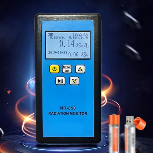 Image of NR-850 Handheld Portable Nuclear Radiation Detector LCD Display Household Radioactive Tester Geiger Counter Detection Sound Vibrations Light Triple Alarm Practical Nuclear Radiation Detector