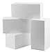 Hard Foam Blocks (4 Pack) | 8 x 4 x 4 Inch Non-Squishy Craft Foam Cubes | Polystyrene Brick for Arts and Crafts, Sculptures, Floral Arrangements, Modeling, Centerpieces & More by MT Products