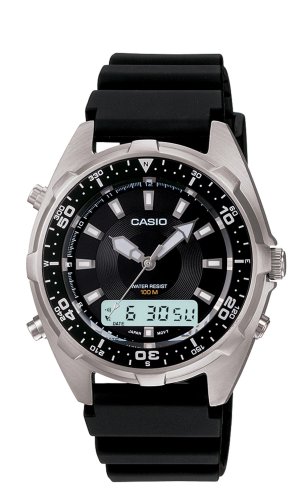 Casio Men's AMW340-1A Analog Diver Resin Strap Watch