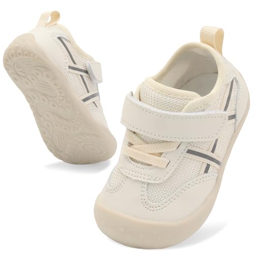 Scurtain Baby Shoes Boy Girl First Walking Shoe Infant Crib Breathable Sneakers Lightweight Barefoot Shoes for Babies