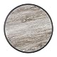 nisbets limited Bolero Holzmaserungseffekt, Glasfaser-Tischplatte, Grauer Rand, rund, 580 mm