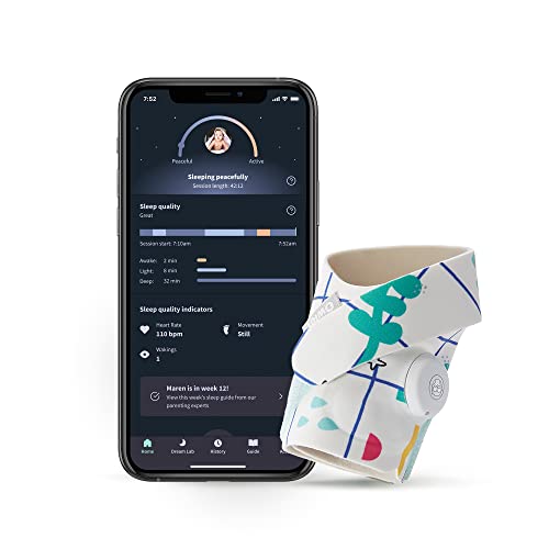 Image of Owlet Dream Sock - Smart Baby Monitor with Heart Rate and Average Oxygen O2 as Sleep Quality Indicators - Playtime