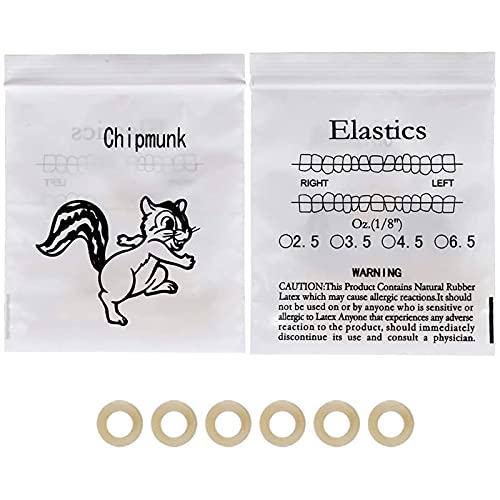 Ortodoncia Tirantes elásticos Bandas de goma dental para aparatos ortopédicos bandas de goma dental (500 piezas) (Ardilla de 1/8") Cover