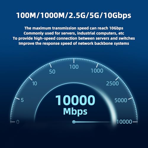 Tarjeta de Red para Servidor 10GBASE-T Puerto Único, interfaz PCIe X4 con chip Marvell AOC107, Adaptador Ethernet Gigabit para Servidores y Estaciones de Trabajo miniatura 5