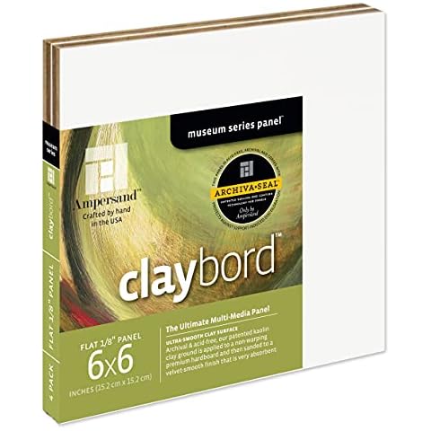 Ampersand Museum Series Claybord, 1/8 inch 6X6 Pk/4 Cover