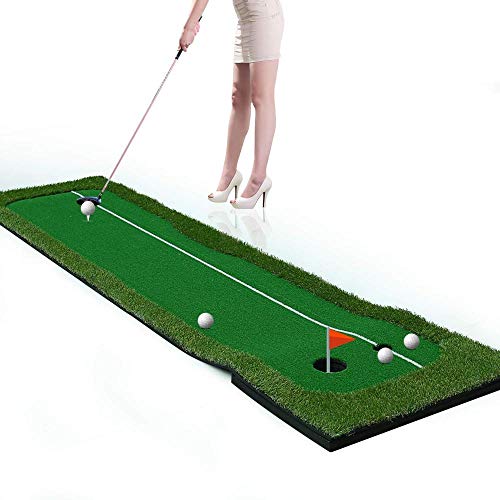 Golf putting mat green indoor outdoor GZ avec retour automatique de balle en taille unique