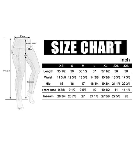 image for ODODOS Women's High Waist Yoga Pants with Pockets,Tummy Control,Workou