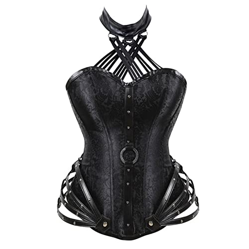 BKGBoxigs Bragas para mujer, halter, vintage, medieval, gótico, bodycon, tubo recortado, sin espalda, floral, lencería, bragas, moldeador de cuerpo para mujer, Negro, S BKGBoxigs Bragas para mujer, halter, vintage, medieval, gótico, bodycon, tubo recortado, sin espalda, floral, lencería, bragas, moldeador de cuerpo para mujer, Negro, S