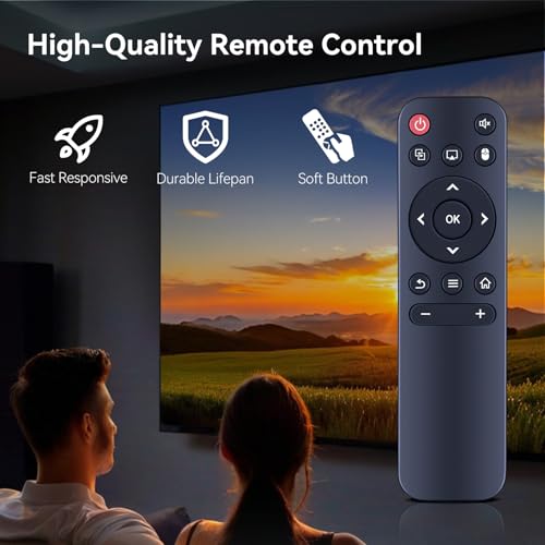 HZIME Ersatzfernbedienung Passend für Nonete/CINEMAGE/Alwtniet/Salange/XGODY/DreamFair Global Verison HY300Pro/HY320（HY320 pro/HY320mini/HY300/NT20 /NT30/HY200/HY260/HY350/HY400, AGIMA X1 Beamer