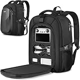 PEKREWS Mini 5 Pro Tasche, Erweiterbar Rucksack für 15,6 Zoll Laptop, Hartschale Tragetasche Wasserabweisende Reisetasche für DJI Mini 5 Pro, RC 2, RC-N3 Controller, Fly More Combo und Drohne Zubehör