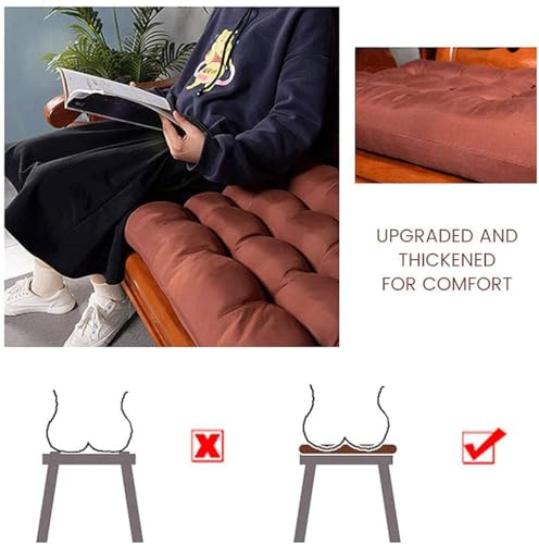 Banco de algodón para patio accesorio de asiento gris cómodo 6