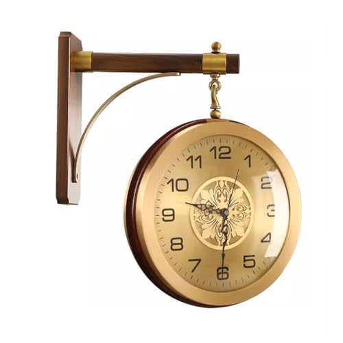 Horloge double face salon et décoration murale horaire XJBTBA pour aménagement maison