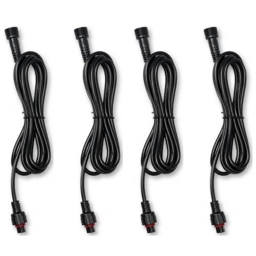 Image of 4 Pods 2 Pin LED Rock Lights Extension Cable 6.5FT Waterproof Wire Harness | IP68 Waterproof