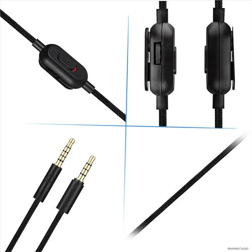 Cable de audio de reemplazo BRAINWAVZ compatible con Logitech miniatura 6