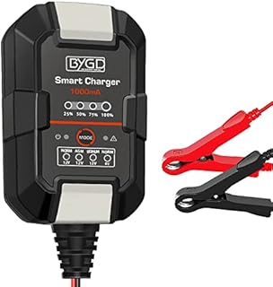 Car Battery Charger Automotive, Lithium Battery Charger, Smart Battery Trickle Charger for Car Battery, 6 Volt 12 Volt Triple Battery Charger, Auto Battery Charger for Vehicles, Car,Motorcycle,Boat,RV