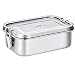 Produktbild G.a HOMEFAVOR 800ml Edelstahl Brotdose Auslaufsichere Bento Box Metall Lunchbox Vesperdose Sandwichbox Schule für Kinder und Erwachsene, Brotzeitdose