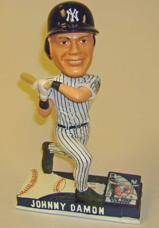 Forever Collectibles MLB New York Yankees Mens New York Yankees Johnny Damon On Field Bobbleheadnew York Yankees Johnny Damon On Field Bobblehead, Team Colors, One Size