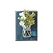 WOOD MEETS COLOR Hanging Vase, Creative Handcrafted Plant Pot Wall Potting, Flower Succulent Container, Home Decoration(Ocean Blue)