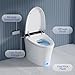 Casta Diva Smart Toilet with Tank, Foam Dispenser, Soft-Close Lid, Foot Kick & Off-seat Auto Flush, Heated Seat, Warm Water & Dryer, Blackout Flush, 1.06 GPF Digital Display with Remote(CD-Y010L)