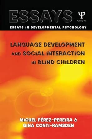 Language Development and Social Interaction in Blind Children-Wow! eBook