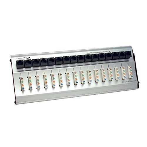NAC Wire and Cables Data Distribution Module Hub 16 Un-Bridged Data Termination 110 Punch Down Points Telephone LAN Ethernet Hub Modular CAT-5e Certified