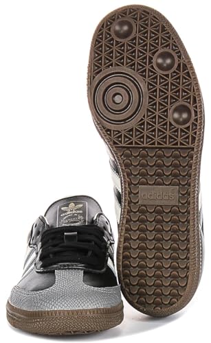 Image of adidas Samba OG Women's Shoes, Core Black /Off White /Gold Metallic, Size 5.5