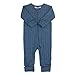 Joha Baby Overall Jumpsuit Schlafstrampler Merinowolle/Seide, Größe:50, Farbe:Blue Melange
